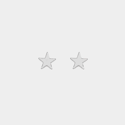 Stroili 9kt White Gold Star Earrings