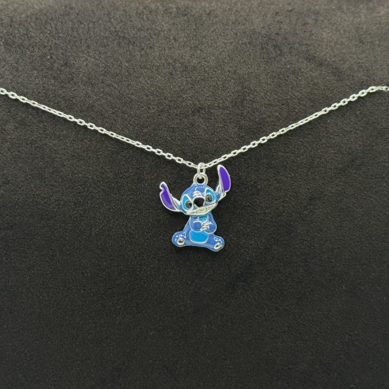 Collana Disney Stitch Argento Sterling Smaltato