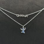 Collana Disney Stitch Argento Sterling Smaltato