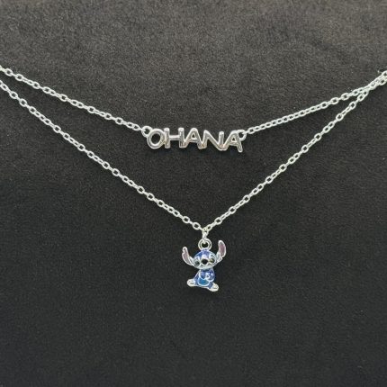 Collana Disney Stitch Argento Sterling Smaltato
