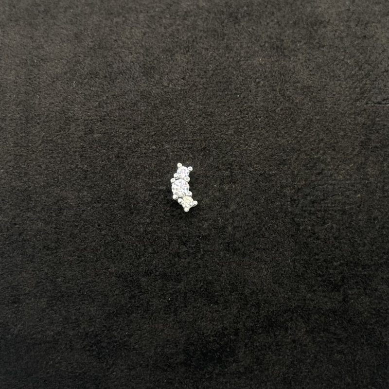 Orecchino Stroili Oro Bianco 9 kt Swarovski