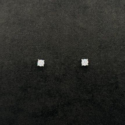 Orecchini Stroili Punto Luce Oro Bianco 9 kt Swarovski