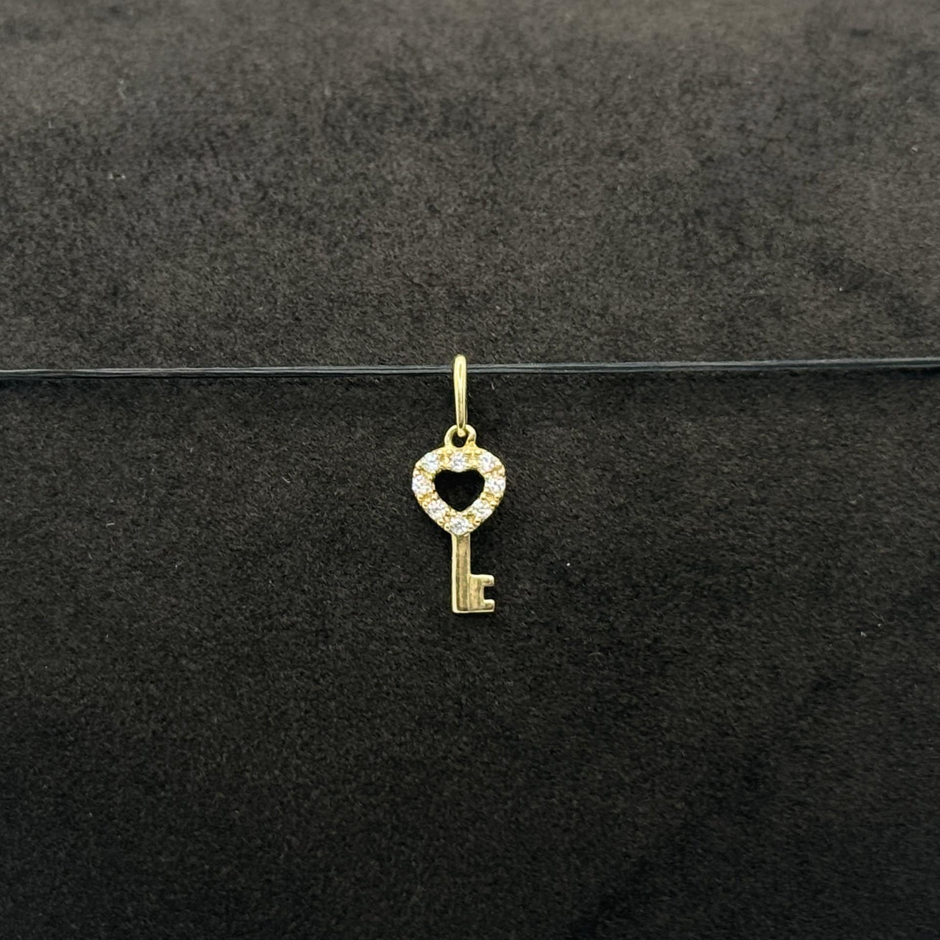 IMG_3181 (1) Ciondolo Stroili Chiave Oro Giallo 9 kt Swarovski