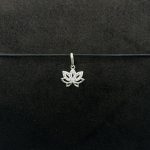 Ciondolo Stroili Fiore di Loto Oro Bianco 9 kt Swarovski