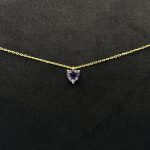 Collana Stroili Cuore Oro Giallo 9 kt Ametista