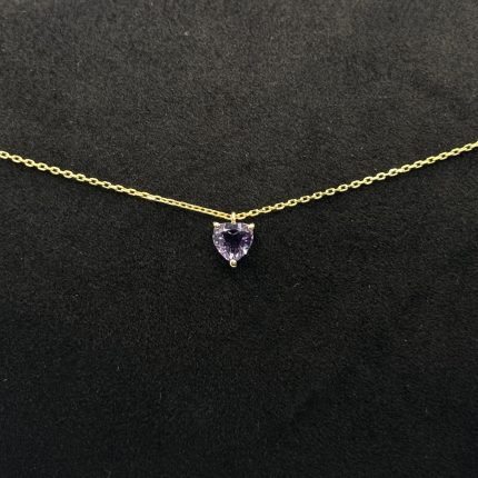 Collana Stroili Cuore Oro Giallo 9 kt Ametista