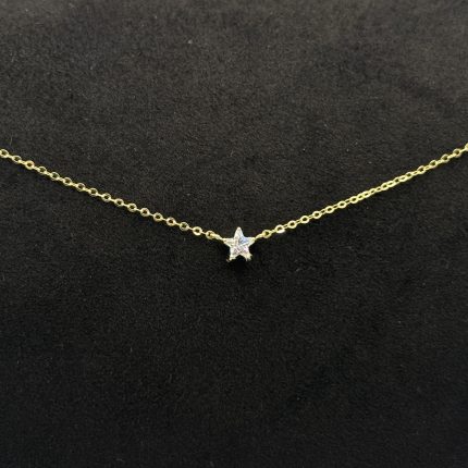 Collana Stroili Stella Oro Giallo 9 kt Swarovski