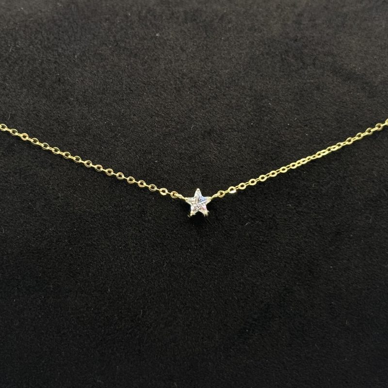 Collana Stroili Stella Oro Giallo 9 kt Swarovski