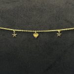 Bracciale Stroili Cuori e Stelle Oro Giallo 9 kt