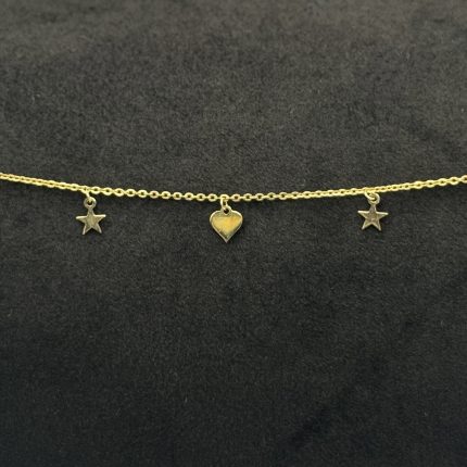 Bracciale Stroili Cuori e Stelle Oro Giallo 9 kt