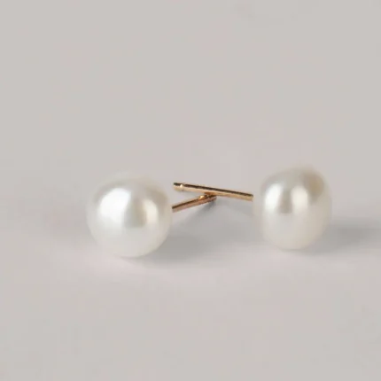 Stroili 9 kt Yellow Gold Freshwater Pearl Earrings