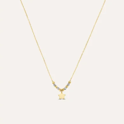 Collana Stroili Stella Oro Bianco e Giallo 9 kt