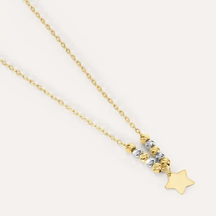 Collana Stroili Stella Oro Bianco e Giallo 9 kt