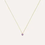 Collana Stroili Cuore Oro Giallo 9 kt Ametista