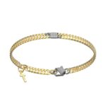 Bracciale Richmond in Titanio e Diamanti di laboratorio