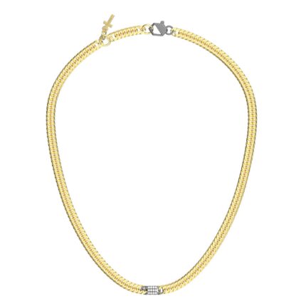 Collana Richmond in Titanio e Diamanti di laboratorio