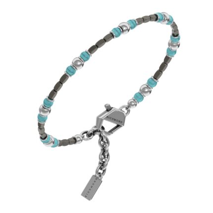 Bracciale Richmond in Titanio e Pietre Turchese, Ematite