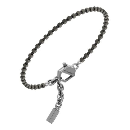 Bracciale Richmond in Titanio e Pietre Onice, Ematite