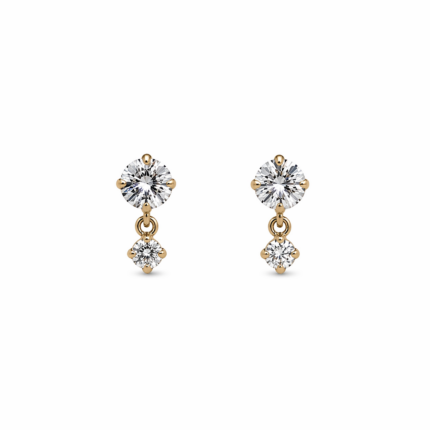 Stroili 9kt Yellow Gold and Swarovski Earrings