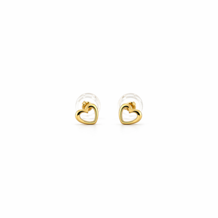 Stroili Heart Earrings 9 kt Yellow Gold
