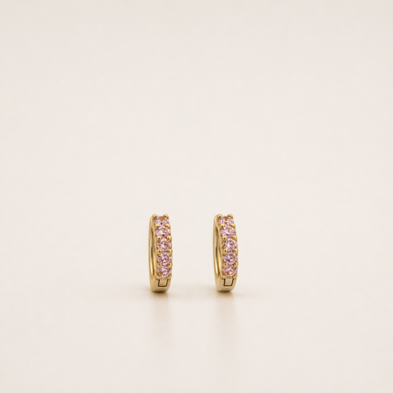 Orecchini Stroili Cerchietti Oro Giallo 9 kt e Swarovski
