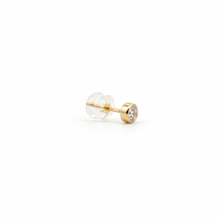 Stroili 9kt Gold and Swarovski Stud Earrings