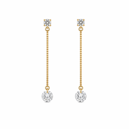 Orecchini Stroili Pendenti Oro Giallo 9 kt e Swarovski