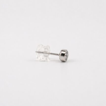 Stroili 9 kt Gold and Swarovski Solitaire Stud Earrings