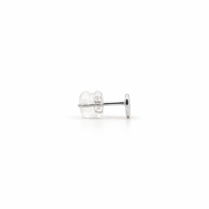 Stroili 9kt White Gold Heart Earrings