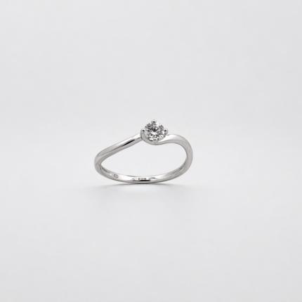 Anello Stroili Solitario Oro 9 kt e Swarovski