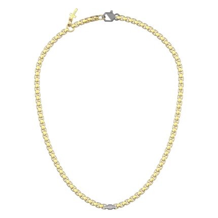 Collana Richmond in Titanio e Diamanti di laboratorio