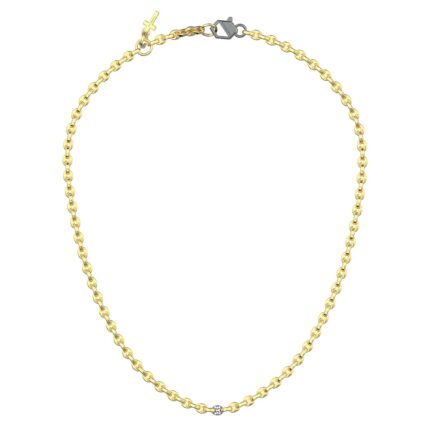 Collana Richmond in Titanio e Diamanti di laboratorio