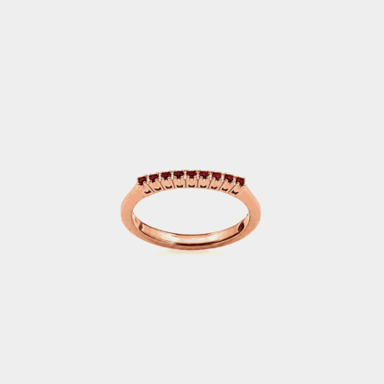 Veretta Fegadoli Oro Rosé 18 kt e Rubini