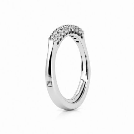 Veretta Fegadoli Oro Bianco 18 kt e Diamanti
