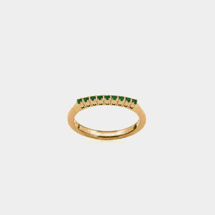 Veretta Fegadoli Oro Giallo 18 kt e Smeraldi