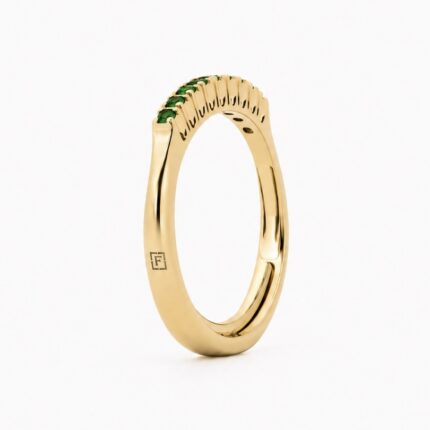 Veretta Fegadoli Oro Giallo 18 kt e Smeraldi