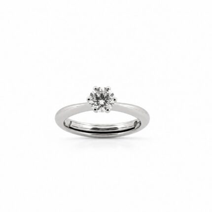 Solitario Fegadoli Oro Bianco 18 kt e Diamante